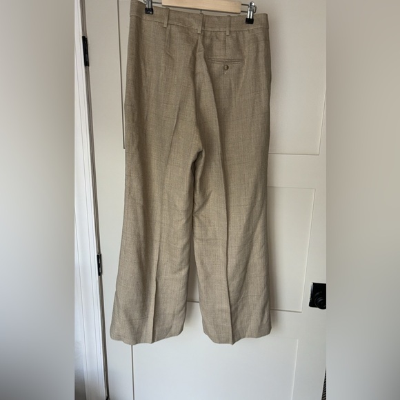 Polo Ralph Lauren Plaid Wool-Linen-Silk Blend Tweed Wide-Leg Pant NWT Size 8 - Picture 6 of 10